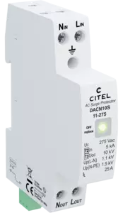 CITEL DACN10-20-275 – Type 2/3 AC Surge Protector (SPD)